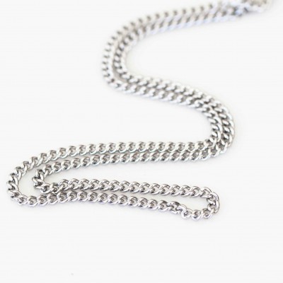 Curb Necklace - 24 - 26 inch (61-66cm) 